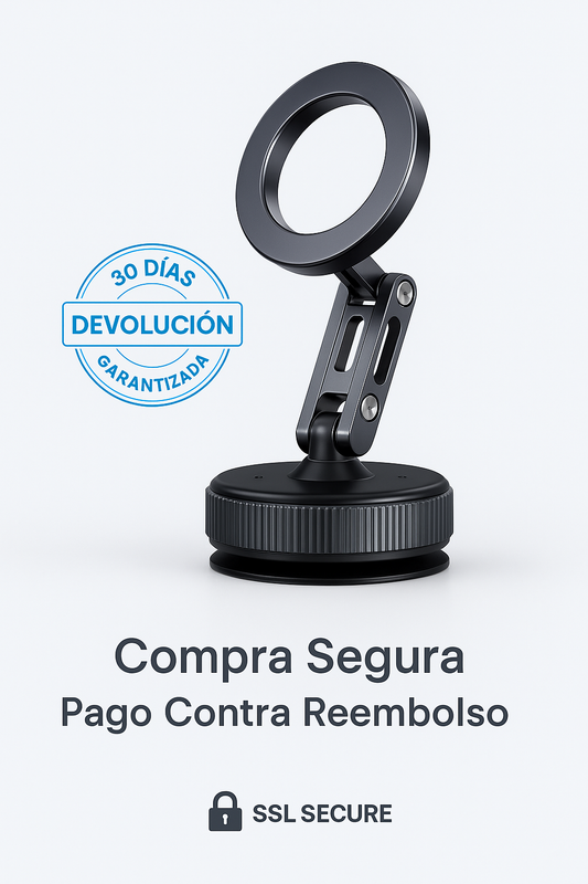 Soporte Magnético MoviFix 360° con Ventosa Plegable™